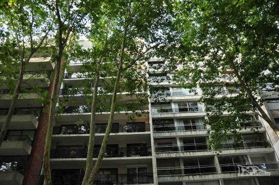 ARquitetura típica do bairro de Pocitos, em Montevideo, no Uruguai